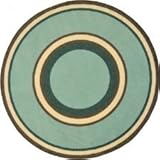 Joy Carpets Kid Essentials Ripples Misc Sold Color Area Rugs, 64-Inch by 92-Inch by 0.36-Inch, Woodl