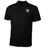 Cincinnati Bengals Adult Mediumパフォーマンス半袖ポロシャツ – ブラック