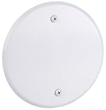 Red Dot CCRB Device Outlet Box Cover, Blank, Round, 5-Inch Diameter, White [並行輸入品]