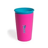 Wow Cup for Kids - NEW Innovative 360 Spill Free Drinking Cup - BPA Free - 9 Ounce (Pink) by Wow Gea