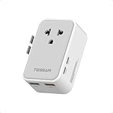 海外 変換プラグ 全世界対応 TESSAN 超薄型海外旅行用コンセント C BF O Aタイプ対応 4USB(2USB-C）付き PD25W急速充電 国際電源変換アダプター マルチ変換プラグ 韓国/ヨーロッパ/オーストラリア/イギリス/アメリカ/中国 旅行用便利グッズ コンパクト 変換器