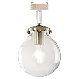 ぼん家具 シーリングライト LED ガラス デザイン おしゃれ 1灯 天井照明 照明器具 アンティーク トイレ 引掛けシーリング クリア