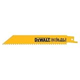 DEWALT DW4850 6-Inch 6 TPI Straight Back Bi-Metal Reciprocating Saw Blade (5-Pack) [並行輸入品]