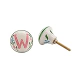 (シージービー・ギフトウェア) CGB Giftware Birds And Botanics 引き出し用 つまみ 取っ手 デコレーション (W) (アクア/ピンク)