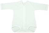 ベビーストーリー のびのび長袖前開きロンパス肌着  75cm - 90cm 両面リブフライス 日本製 N77603