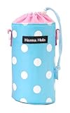 ハンナフラ(Hanna Hula) 保温保冷 ボトルケース ポルカドットブルー