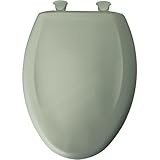 Bemis 1200slowt 355トイレシート、slow-close細長い閉じたフロントプラスチックW / easy-2-cleanヒンジ – Aspen Green