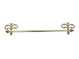 ドゥーブジャパン 欧州金物 FIORE フィオーレ タオル掛け Towel Bar タオルバー 500 真鍮色 TB225HP 1個