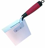 MARSHALLTOWN The Premier Line 25D 5-Inch by 3-3/4-Inch Outside Corner Trowel with DuraSoft Handle [並