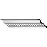 Ekena Millwork MLD03X03X05DE 3 1/4-Inch H x 3 1/4-Inch P x 4 3/8-Inch F x 96-Inch L Dentil Crown Mou