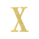 Salsbury Industries 1240 C-hソリッド真鍮Letter – H、3インチ、クローム仕上げ 3 Inch 1240B-X 1