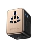 【さらに小型化・PD70W】MOMAX 海外 変換プラグ PD 70W GaN 急速充電 7台同時充電 3*USB-C PD & 2*USB-A QC &2*ACコンセント 2個AC差込口 C/BF/O/Aタイプ マルチ変換プラグ 全世界対応 ヨーロッパ/イギリス/アメリカ/オーストラリア 旅行用 パソコンに対応 universal adapter