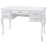 萩原 ライティングデスク SA-C-1724-WH デスク アンティーク おしゃれ 代引不可