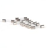 Iztoss 25個クイックヒューズ高速ブロー250 Vガラス管ヒューズ6 x 30 mm with Puller シルバー F430-2A-25-Z
