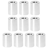 アルミ スペーサー 5個 M6 内径6.2mm×外径12mm×長さ16mm ネジスタンドオフブッシング プ レーン仕上げの丸型スペーサー ネジ ボルト