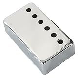TIGRE BLANC ピックアップカバー ハムバッカー ギター エレキレスポール ダブルコイル カスタム パーツ 6穴 クローム 50mm