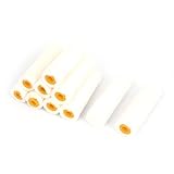 uxcell ローラーペイントブラシ ローラーバケ ウール ホワイト ウォール印刷 10個入り