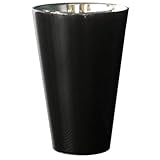 インテリアポット フローラ トールラウンド ブラック 8.5xH11 穴無し 4個入り／花器・コンポート
