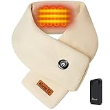 Warm EF ネックウォーマー 電熱マフラー メンズ レディース 電熱スカーフ ヒーター内蔵 3段階温度調節 充電式 7.4V 2350m