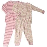 Under the Nile有機Long Johnsピンクストライプ12か月