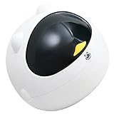 Zerodeko 可愛い ゴミ 缶 宇宙飛行士 形 ゴミ 缶 子供 ゴミ カゴ 漫画 デスクトップ ゴミ コンテナ 古紙 ビン バケツ ふた付き