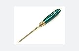 ドイツ製　木柄　マイナスドライバー　幅2ｍｍ　107-1　青