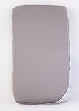Luv Bug Waterproof Crib Sheet Jersey Knit Gray 2 pack [並行輸入品]