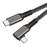 USB Type C ケーブル L字型 4K/60Hz 映像出力 USB 3.2 Gen 2X2 20Gbpsデータ転送 PD対応100W超急速充電 タイプc充電ケーブル iPhone 15, MacBook, iPad mini/Pro, Matebook, Xperia, Galaxy S24/S23/S22, Sony等Type-c機種対応 (3m)