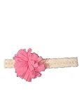 Bijoux & Bee(ビジュー&ビー) シフォンのボンボンヘアバンド<日本製> ピンク