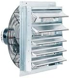 Fantech 2SHE1871 Axial Wall Shutter Fan, Direct Drive, 1/15 HP, 115V, 1 Ph, TEFC, 18" [並行輸入品]