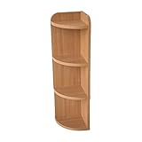 角を丸めた安全設計 カウンター下収納 コーナーラック ラウンディア/キッチン収納 高さ80 スリム 薄型 木製 飾り棚