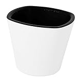 uxcell 鉢 フラワーベース 花器 植木鉢 花植物 プラスチック製 自己給水プランター 植木鉢 容器 鉢 ホワイト