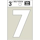 ホワイトビニールダイカットself-stick Numbers