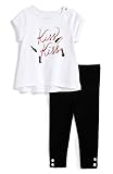 Kate Spade New York Kiss Kiss Tシャツとレギンスセット6 M