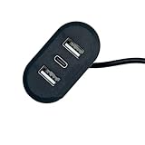 埋め込み電源コンセント 2 USB 1 Type C ポート凹型デスクソケット多機能 USB C 充電ステーション用高速データ転送充電アダプタ