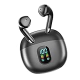 【革新モデル 数字LEDディスプレイ表示】 イヤホン Bluetooth ワイヤレスイヤホン ブルートゥース イヤホン 自動ペアリング Bluetooth5.3 長時間連続再生 完全ぶるーとぅーす Hi-Fi音質 Type-C充電 片耳/両耳 左右分離型 小型 軽量 テレワーク/通勤/通学/音楽/ゲーム 技適認証済み