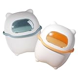 Garneck 2個 ミニゴミ箱、卓上ゴミ箱、カウンタートップゴミ箱、車用ゴミ箱、キッチンゴミ箱 古紙かご デスクトップゴミ箱 スリム かわいいくずかご スイングふたのゴミ箱 動物のゴミ箱 Pp