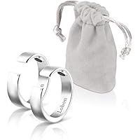 （２セット）いびき防止 リング いびき防止グッズ 「快眠リング」 いびき軽減 指輪 つぼ 安眠 携帯ポーチ付き Lobon (S：8~15号)