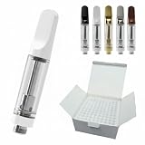 アトマイザー 510規格 0.8ml 100本 リキッド オイル カートリッジ ccel Leafy (ホワイト 0.8ml 100本)