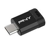 PNY 64GB Elite-X Fit Type-C USB 3.2 フラッシュドライブ - 最大200MB/秒の読み取りパフォーマンス、便利なポータブルデータストレージ、超コンパクトフィットデザイン、Type-Cコネクタ