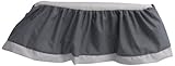 Baby Doll Bedding Regal Crib Skirt/ Dust Ruffle, Grey by BabyDoll Bedding