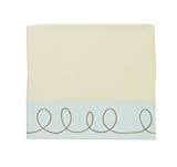 Lollipop Lane - Unisex Embroidered Flannelette Sheet Blanket 70cm x 90cm - Pram, Moses, Crib by Loll