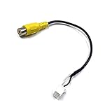 市販リアカメラ RCA 接続配線 ケンウッド バックカメラ接続アダプター 2021年 MDV-D708BT MDV-D708BTW MDV-S708 MDV-S708W MDV-S708L 彩速ナビ KENWOOD CA-C100 互換 RCH068J 同等品 リアカメラ 接続ケーブル RCA変換ハーネス