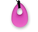 Stimtastic Chewable Silicone Droplet Pendant Necklace Nontoxic BPA and Phthalate Free, Fuschia by St