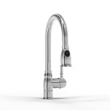 Parmir Water Systems SSK-780 Single Handle Kitchen Faucet with Pull Down Spray, Brushed Steel [並行輸入品