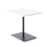 コクヨ ミーティングテーブル DAYS OFFICE flip top XY-TFT68SEE6AMCW 幅60×奥行80cm 天板グレインドホワイト/脚ブラック