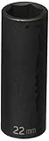 Grey Pneumatic (2022MD) 1/2" Drive x 22mm Deep Socket [並行輸入品]