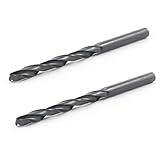 uxcell ツイストドリルビット ストレートシャンク シャンク 直径5.9mm 電気ドリル用 螺旋溝 56mm刃長 HSS 2個入り
