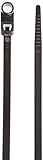 Morris Products 20337 Mounting Nylon Cable Ties, 11-7/8" Length, 0.187" Width, 50lbs Tensile Strengt