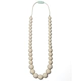 Mama & Little Silicone Teething Nursing Necklace for Mom Anna, Cream by Mama & Little